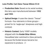 Hasselblad 1000F Film Camera with Tessar 2.8/80mm With Film. 