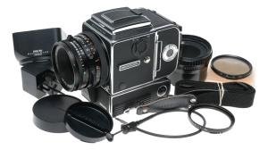 500 ELX Hasselblad camera Planar 2.8/80mm Zeiss T lens film kit