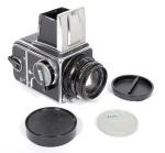 Hasselblad 500C 6X6 camera w/ Planar 80mm F2.8 C T* lens + A12 Back + WLF #2400