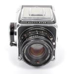 Hasselblad 500C 6X6 camera w/ Planar 80mm F2.8 C T* lens + A12 Back + WLF #2400