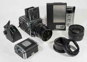 Hasselblad 501CM W/ Carl Zeiss Distagon CF 50mm F/4 T Lens + MANY accessories