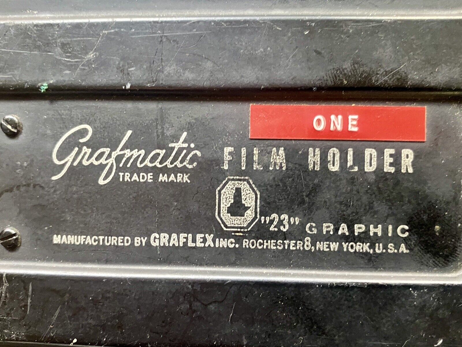 Rare Black Graflex Antique 23" Folding Camera Iconic