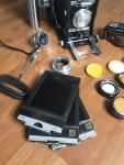 Graflex Speed Graphic 4x5 Vintage Folding Camera w/extras