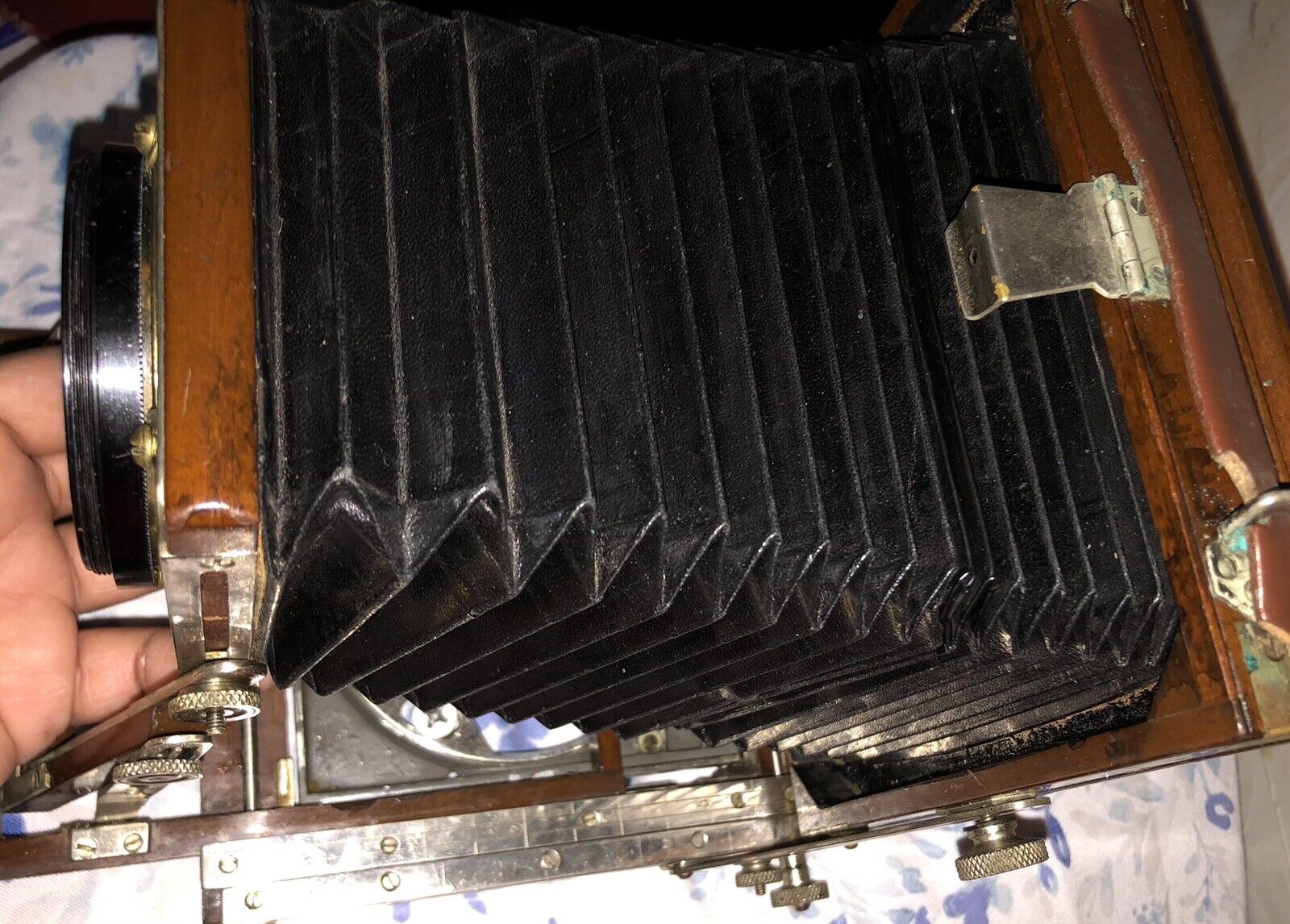 Vintage Large Format Folding Camera Body-Maker Unknown