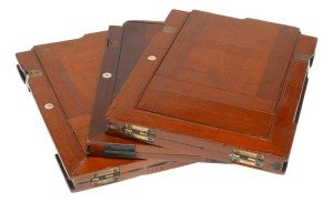 Vintage Large Format Wood Folding Camera Holders