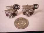 Vintage SWANK Rhinestone Flash Camera Cuff Links