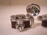 Vintage SWANK Rhinestone Flash Camera Cuff Links