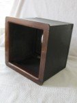 Vintage Large Format Camera Wood Recessed Lens Board