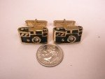 Vintage Rhinestone SWANK Cuff Links for Film Cameras