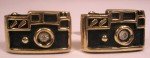 Vintage Rhinestone SWANK Cuff Links for Film Cameras