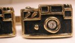 Vintage Rhinestone SWANK Cuff Links for Film Cameras