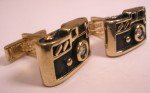 Vintage Rhinestone SWANK Cuff Links for Film Cameras