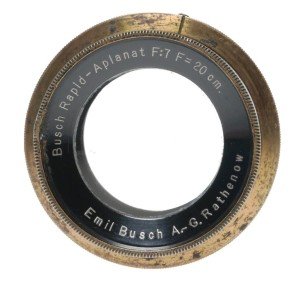 Busch Rapid Aplanat 20cm Brass Camera Lens