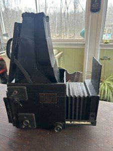 Antique 4x5 Folmer Graflex Series D Camera  5x7 Bausch & Lomb Zeiss Tessar lens
