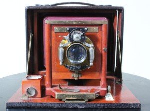 Pony Premo SR 5x7 Vintage Camera - Burgundy