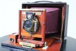 Pony Premo SR 5x7 Vintage Camera - Burgundy
