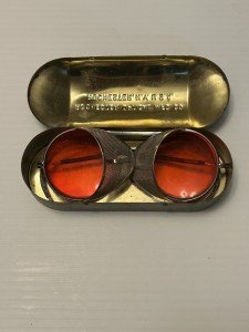 WWII Rochester Optical Red Lens Gunner Glasses