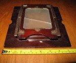 Wood & Brass 4x5 Film Holder & Ground Glass