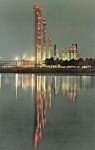 Vintage Kodak Longview TX Night Scene Postcard