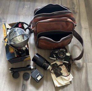 Minolta Graflex Camera Parts and Accessories Lot