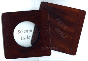 6"x6" Wooden Lensboard for Deardorff & Calumet