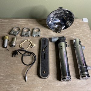 Graflex Flash Accessory Parts Lot with 2 Handles