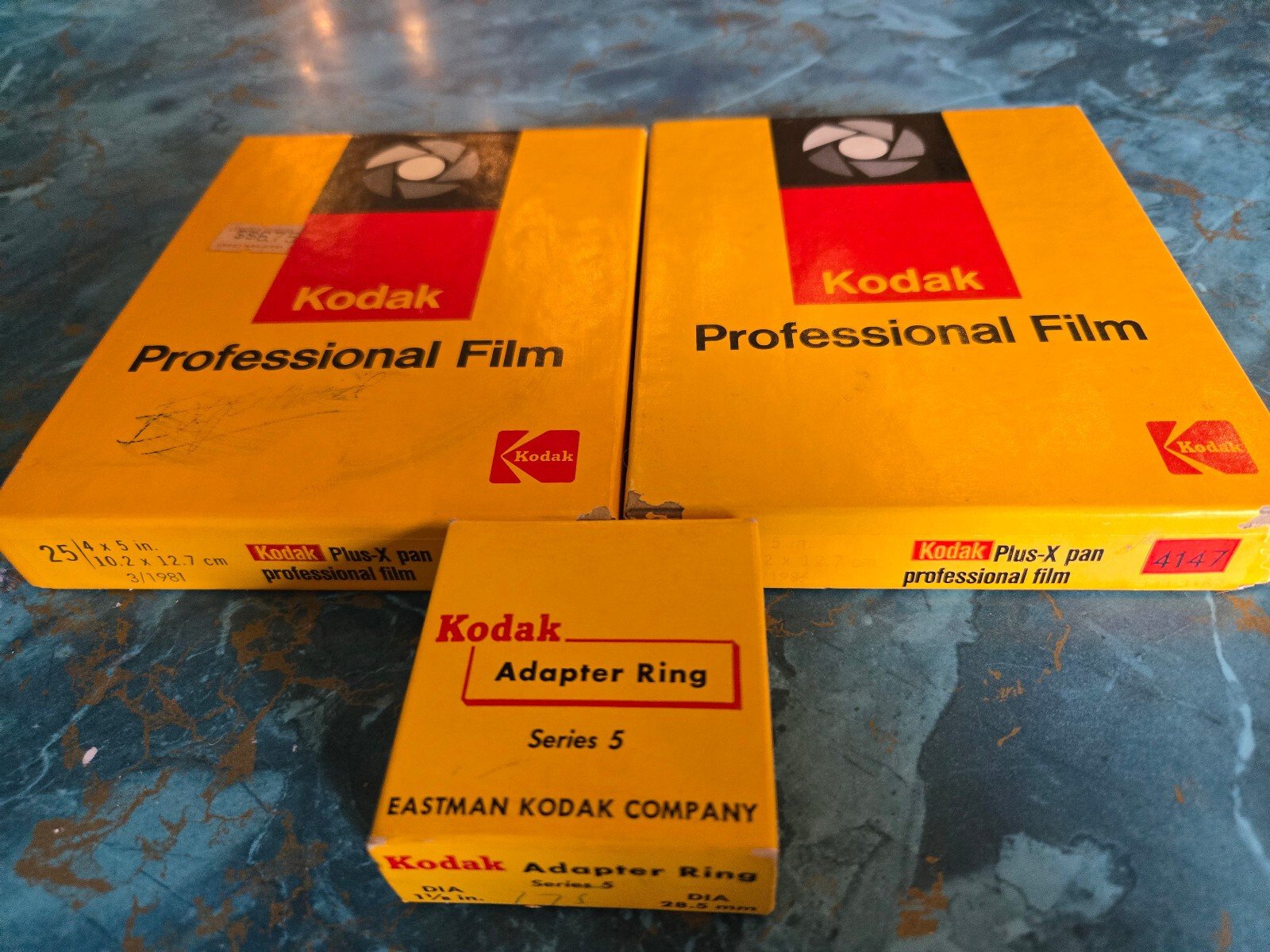 Kodak Plus-X Pan Lot (2) 4x5 Vintage Film