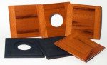 Tigerwood Lens Board 4" x 4" for Deardorff