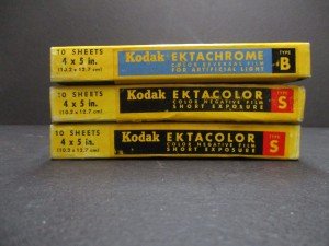 Kodak Ektachrome B & Ektacolor S 4x5 Film