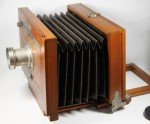 1890s Rochester Optical 5x7" Camera with Lens