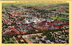 Kodak Aerial View Postcard - Rochester, NY
