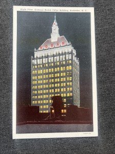 Kodak Vintage Night View Postcard, Rochester NY