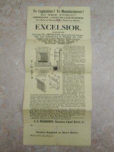 J.S. Deardorff Vintage HVAC 1800s Advertisement Print