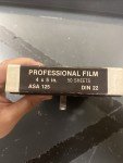 50 Sheets 4x5" Professional Film - 125 ASA