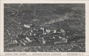 Vintage Aerial View of Eastman Kodak Factory