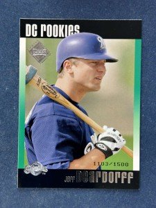 Jeff Deardorff 2002 Upper Deck Diamond Connection Card