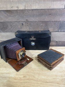 Wollensak Junior Folding Box Camera with Box
