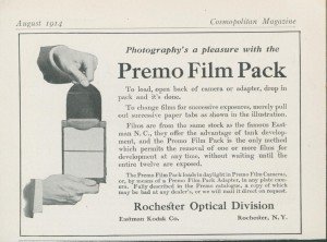 1914 Rochester Optical Pleasure Premo Pack Camera
