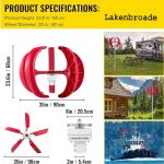 Lakenbroade 15kW/20kW Vertical Wind Turbine Generator