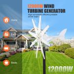 12000W Wind Turbine Generator with 8 Blades