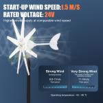 12000W Wind Turbine Generator with 8 Blades