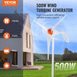 VEVOR 500W 12V Wind Turbine Generator Kit