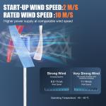 3000W Vertical Wind Turbine Generator for Home