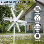 800W Vertical Wind Turbine Generator Kit