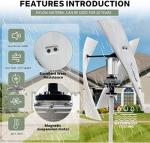 Quiet Vertical Wind Turbine 8000W for Home Use