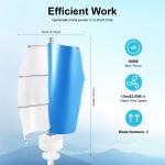 100W Vertical Wind Turbine Generator Kit 12V