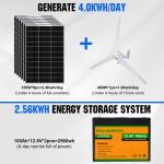 ECO-WORTHY 1000W Wind Turbine & Solar Panel Kit