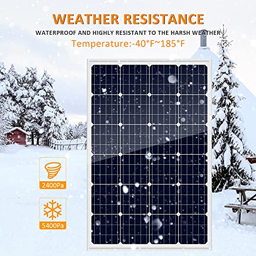 AUECOOR 1120W 12V Hybrid Solar Panel Wind Turbine
