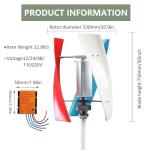SAIYERUS 12000W Portable Vertical Wind Turbine Kit