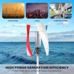 SAIYERUS 12000W Portable Vertical Wind Turbine Kit